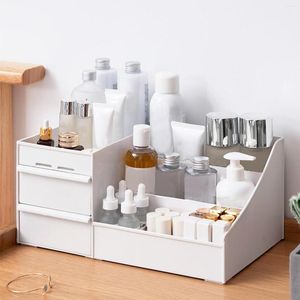 Caixas de armazenamento Maquiagem gaveta organizador recipiente cosmético desktop caixa de artigos diversos moda e simples casa 2023 racks sacos