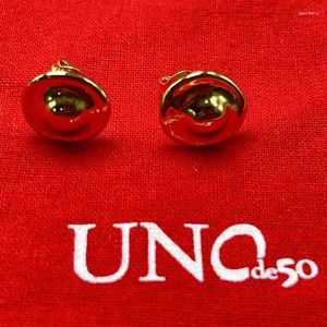 Stud Earrings 2023 UNOde50 In Europe And America Exquisite Simple Women's Romantic Jewelry Gift Bag With