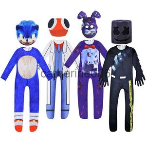 Special Occasions 2023 Five Nights Freddyed Costume Party Cosplay Costumes Mask Fancy Nightmare Bonnie the Rabbit Anime Halloween Costume For Kids x1004