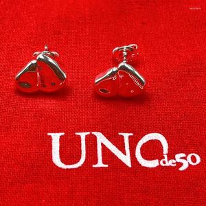 Stud Earrings 2023 UNOde50 Selling European And American Geometric Female Romantic Jewelry Gift Bag