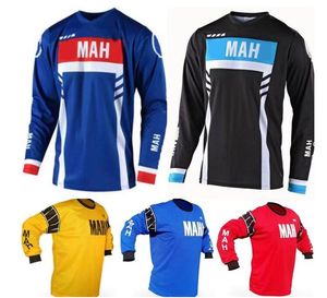 Motorcycle downhill jersey, motocross racing suit long sleeves, polyester quick-drying T-shirt, the same style is customized