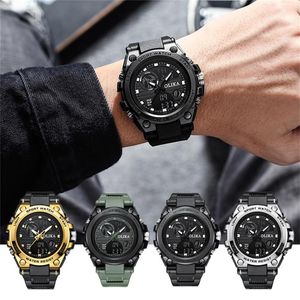 Wristwatches 2023 Multifunctional Men'S Sports Electronic Watch Outdoor Waterproof Versatile Style Male Student Montre Homme
