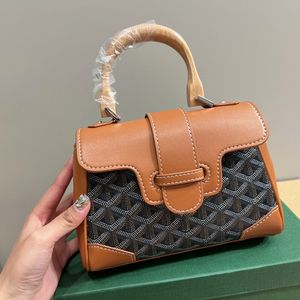 Borsa a tracolla Saigon con patta superiore e manico di design con tracolla in pelle da donna, borsa a tracolla stile classico alla moda