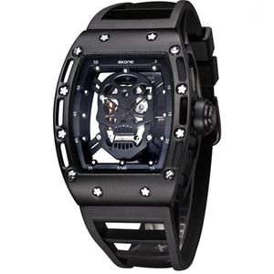 Wristwatches Men's Watch Skull Watches 30M Waterproof Wrist Night Luminous Quartz Casual Hollow210i