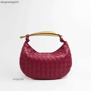 Botteega Borse in tessuto Borse Venata Borsa tote grande di design Borsa da gnocco in vera pelle da donna 2023 Nuova nicchia Manico in metallo tinta unita per donna 32ST