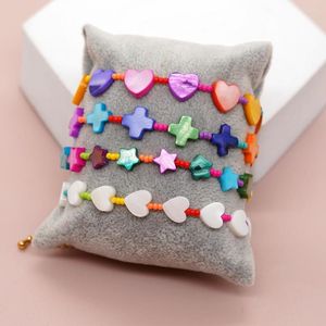Strand Beaded Bracelet Heart-shaped Sea Shell Star Originality Fashion Hand Knitting Simple Bohemia Adjustable Rice Bead