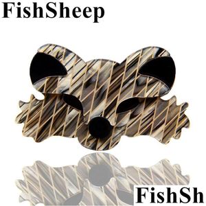 Spille Spille Fishsheep Vintage Acrilico Per Donna Uomo Carino Animale Resina E Distintivo Moda Feamle Spilla Gioielli Consegna Goccia Dhwtg