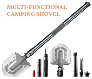 Outdoor Tactical Camping Shovel 58 HRC Multitool Folding Shovel Lifter Mounted Fishing Outdoor Emergency Camping Tool5470887