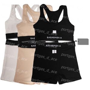 Luxury Embroidered Bras Shorts Set Comfortable Wire Sports Underwear Womens Black White Lingerie253e