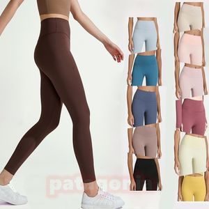 LUS Designer Fitness Athletic Solid Yoga Pants Womens Leggings Girls High Herist ompits Woman Sports Legging Ladies Pants تمرين