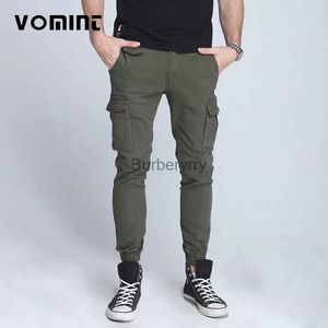 Tute da donna Pagliaccetti Nuovi pantaloni da uomo Piede elastico vicino Pantaloni skinny Tattici militari Pantaloni cargo da uomo Tuta con tasca lti (senza cintura) L231005