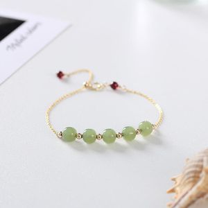 Hetian Jade Armband Girls Summer Niche Design Sense Light Luxury Girlvän smycken