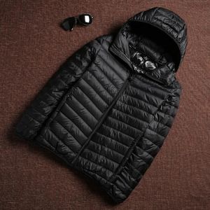 Homens Down Parkas Moda Coreana Casual Com Capuz Ultra Leve Embalável Água e Resistente ao Vento Respirável Casaco 6 Cores Homens Puffer Jaquetas Mens 230928