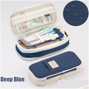 Pencil Cases Wholesale Cute Foldable Case Large Capacity Bag Pen Holder Stationery Desk Organizer Kawaii School Supplies For Student Otevy