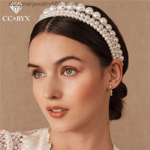 Headwear Hair Accessories CC Hairband Head Band Crown Headband Wedding Hair Accessories For Women Bride Bridesimaids % Handmade Headwear DIY bk12 Q231005