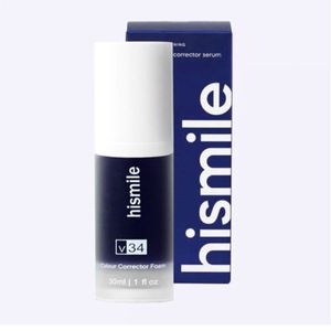 HISMILE V34 Dentifricio Viola Correttore di colore Dentifricio per denti Bianco Schiarente Cura dei denti Dentifricio Ridurre l'ingiallimento 30ml