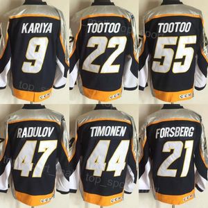 Herren Retro Hockey 6 Shea Weber Jersey Vintage Classic 9 Paul Kariya 21 Filip Forsberg 22 Jordin Tootoo 44 Kimmo Timonen 47 Radulov 55 Jordin Tootoo Stitched Retire