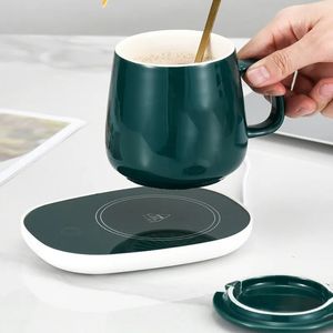 Bicchieri DC 5V USB Tazza da caffè Scaldatazze Latte Tè Acqua Riscaldamento Elettrico Touch Pad Temperatura regolabile Riscaldatore 230928