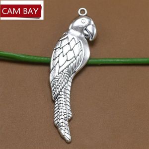 100pcs 15 58 mm Parrot Parrot Charms Metal Wisianty Urok na DIY Naszyjnik Bracelet biżuteria Making ręcznie robione rzemiosło296c