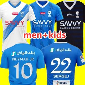 NEYMAR JR 2023 2024 Al Hilal Saudi camisas de futebol MALCOM NEVES SERGEJ VIETTO KOULIBALY LGHALO KANNO casa fora terceiro 23 24 camisa de futebol 8989