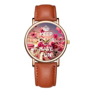 Relógios de pulso Fancy Flower Watch Mulheres Relógios Senhoras 2021 Famoso Feminino Relógio Quartz Pulso Relogio Feminino Montre Femme315e