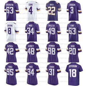 10 Fran Tarkenton Football Jersey John Randle Chris Garrett Chim Okorafor Camryn Bynum Bynon Murphy Jr Bryant Koback Brian Oneill Brian Asamoah Bisi Johnson Whitley