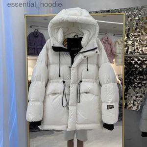 Piumino da donna Parka corto Piumino invernale da donna coreano Abbigliamento autunnale Donna Vita leggera Piumino imbottito Giacca Parker Cappotto da neve impermeabile L231005