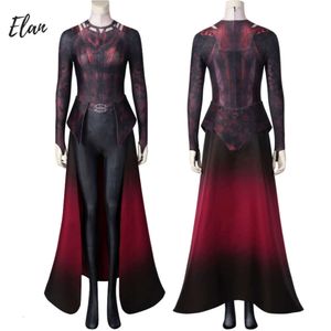 Wanda Scarlet Witch Costume Woman Disguise Wanda Cosplay Costume Strange in the Multiverse of Madness Wanda Mixmoff Bodysuit