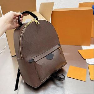 3 storlekar 10a högkvalitativa backpack kvinnors ryggsäckar designer mini ryggsäck stil kvinnor utskrift skolväska bruna blomma handväskor m44873 små rygg packar nya M44872