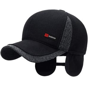 Outdoor Hats Hats Winter Dad Men's Baseball Cap Thicken Cotton Warm Caps For Men Windproof Ear Protection With Earflap Hat 230927