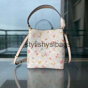 Borse a spalla Borsa firmata Borse Borse a spalla Borse a tracolla in pelle Stili Fiori ciliegia Borsa a secchiello Borsa grande14stylishyslbags