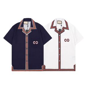 Homens Designer Camisas Verão Manga Curta Camisas Casuais Moda Solta Polos Estilo Praia Respirável Camisetas Roupas 17 Cores 242z