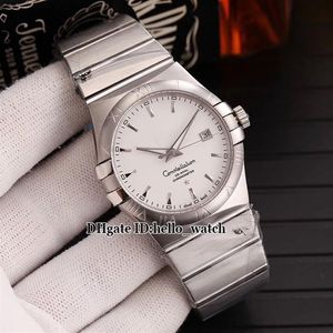 New Steel Case Date White Dial 123 10 38 21 02 001 Miyota 8215 Automatic Mens Watch Stainless Steel Bracelet Gents Watches hello w297M
