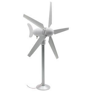 Obiekty dekoracyjne figurki 5 Blade Micro Wind Model Trójfazowy stały magnes bezszczotkowy nauk naukowy i edukacyjny wiatrak DIY 230928