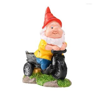 Garden Decorations Gnome Decorative Cartoon Figurines Portable Resin Miniatures Creative Statue For Home Decoration