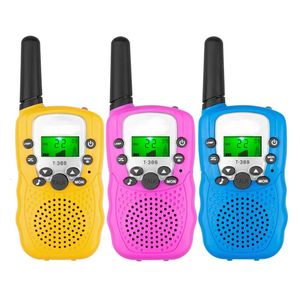 Toy Phones Kids Walkie Talkie 2PCS celular Handheld Transceiver Highlight Phone Radio Interphone 6KM Mini Toys Talkie Walkie Gifts Boy Girl 230928