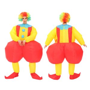 Mascot kostymer roliga roliga stora röv clownen ierable kostym karneval halloween jul marionett spel leksak anime födelsedagsfest unisex kostym