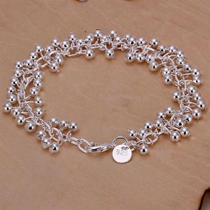 gift 925 silver Light Grape bracelet DFMCH017 Brand new fashion 925 sterling silver plated Chain link bracelets high271d