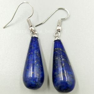 Stud Beautiful Natural Lapis Lazuli Water Drop Art Mulheres Homens Beads Brinco PC5111 230928