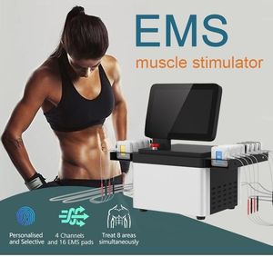 ファクトリーOEM/ODM筋肉彫刻美的デバイスFX6 EMS Electro Stimulation MachineポータブルTensユニットスリミングマシン16ハンド