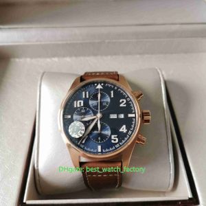 ZF Factory Mens Watch Super Quality 46mm Pilot's IW377714 Chronograph Workin 18k Rose Gold Watches CAL.79320 Movement Mechanical Automatic Men's Wristwatches