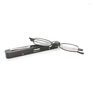 Solglasögon Rolipop Mini Reading Glasses Men Pen Clip Case Presbyopic Golden Storleking Eyewear Small For Women
