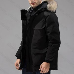 Parkas Coats męscy projektanci damskiej kurtki veste homme zima jassen puffer Big futra bluzy czteroosobowe Manteau Hiver 222q
