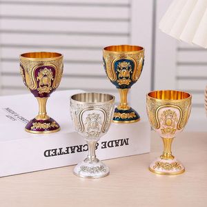 Höftkolvar 1 st retro graverade sprit vin bägge potten legering vintage europeisk style15 20 ml spritglas för dekoration drinkware 230928