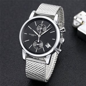 Sprzedawanie męskiego kwarcowego zegarek Boss Casual Fashion Watch Watch Watch Watch Watch Watch Zegarek ze stali nierdzewnej Watch274b