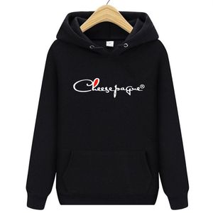 Cor sólida hoodies moletom homem mulher moda vermelho preto cinza rosa outono inverno velo carta impressão com capuz masculino marca casual257c