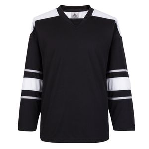 Anpassad throwback Hockey Jersey Black Size S-4XL