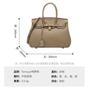 En designer Bojin Tote Bag Head Layer Cow Leather Bag 2023 Kvinnors stora stora kapacitet Singel Axel Diagonal Cross Handbag 9K4E