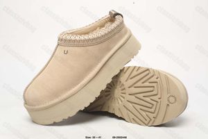 Pantofole Tazz da donna Ciabatte in pelliccia Tasman Stivali classici con plateau ultra mini con semi di senape Slip-on Les Petites Pelle scamosciata Misto lana Stivali invernali firmati Taglia 35-44 uggsity 88