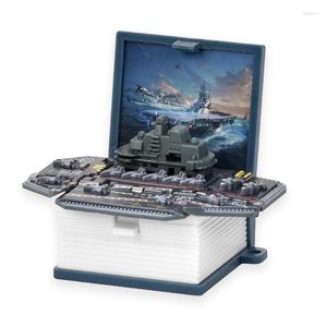 Schlüsselanhänger -Up 3D Mini Warship Schlüsselanhänger Spielzeug Angst Stress Relief Hand Sensorische Schlüsselanhänger Geldbörse Rucksack für Kind R7RF